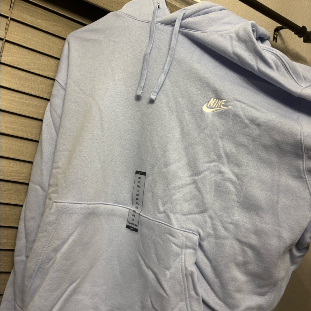 Nike Men's Light Blue Hoodie
